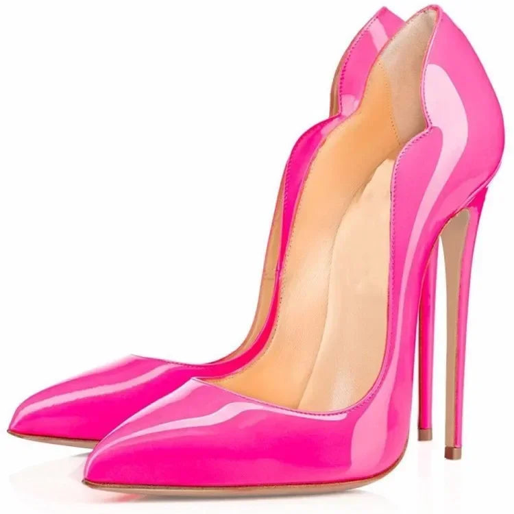 Chaussures à Talons Hauts pour Femmes, Bout Ouvert, Bout Pointu, Chaussures Simples Multicolores, Grandes Tailles, Talons Fins, Chaussures à Plateforme pour Femmes